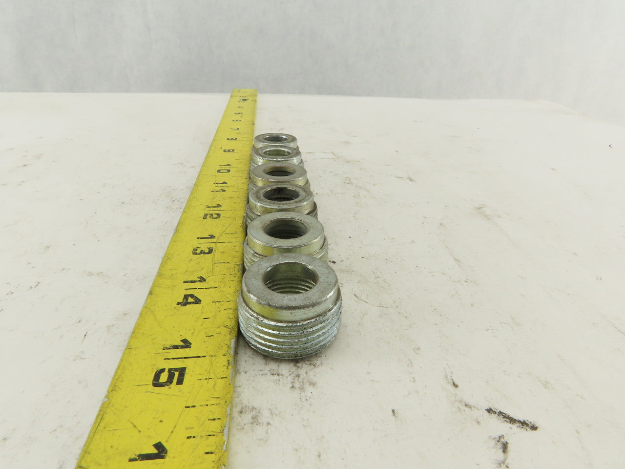 RIGID 1" to 3/8" Reducing Bushing Electrical Conduit Fittings Adapters Lot of 6