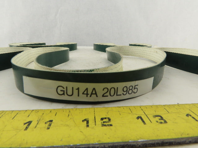 Nitta GU14A 20L985 20mm Wide Smooth Top Endless Conveyor Belt 985mm Lot of 5