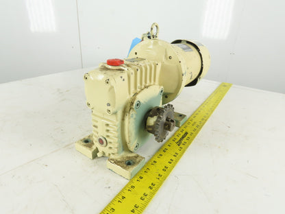 Mitsubishi SF-ERF 25:1 Ratio 68RPM Output 0.4kW 200/220V 50/60Hz Gear Motor