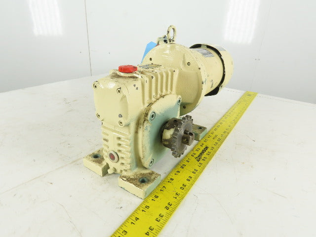 Mitsubishi SF-ERF 25:1 Ratio 68RPM Output 0.4kW 200/220V 50/60Hz Gear Motor
