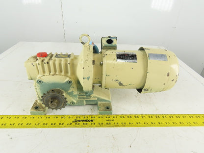 Mitsubishi SF-ERF 25:1 Ratio 68RPM Output 0.4kW 200/220V 50/60Hz Gear Motor