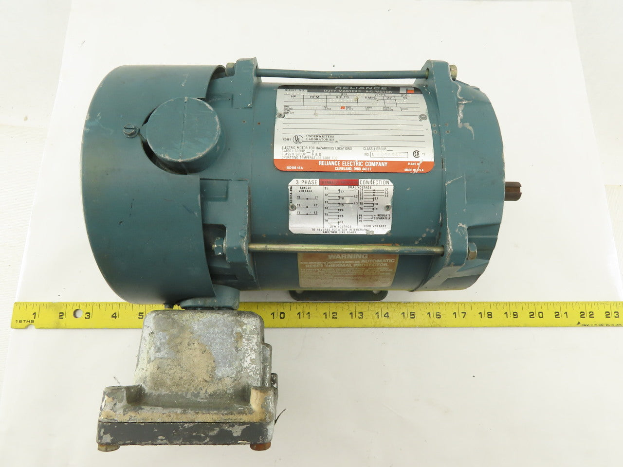 Reliance P56H2303P-UT Duty Master 1Hp 3450RPM 3Ph 208-230/460V HP56 AC Motor