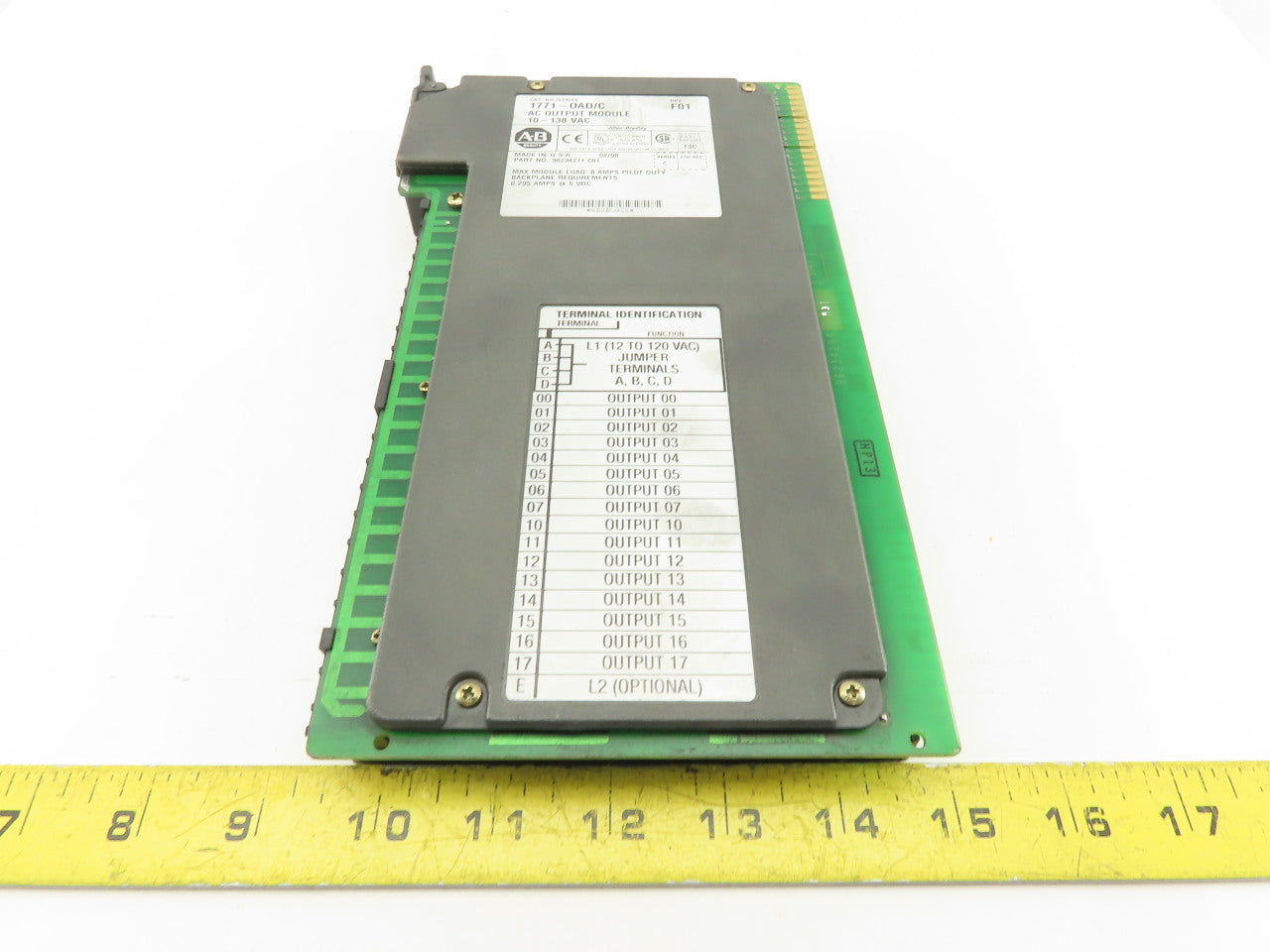 Allen Bradley 1771-OAD/C 10-138V REV F01 Series C  AC Output Module