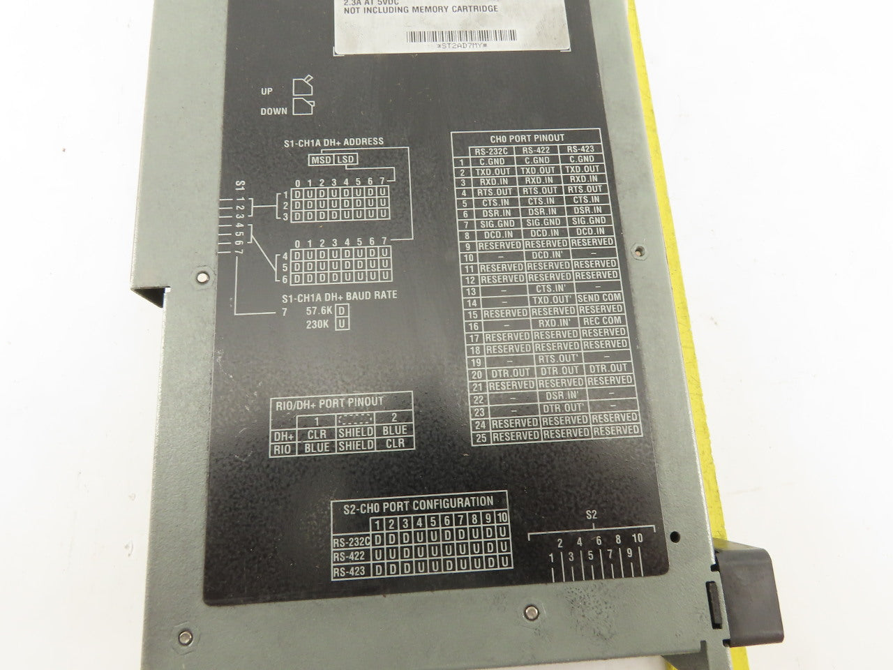 Allen Bradley 1785-L30B/E PLC 5/30 Processor Module Rev M01 Ser E F/W Rev. E.2