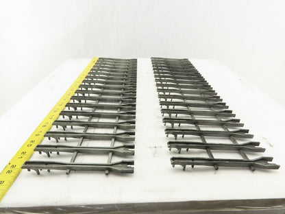 Alen Bradley 1771-A4B B 16 Slot I/O PLC Card Guide Holders Slot Rack Lot Of 2
