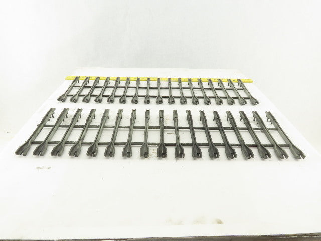 Alen Bradley 1771-A4B B 16 Slot I/O PLC Card Guide Holders Slot Rack Lot Of 2