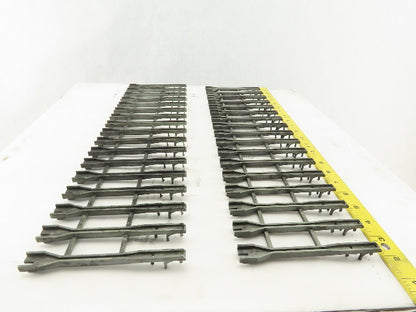 Alen Bradley 1771-A4B B 16 Slot I/O PLC Card Guide Holders Slot Rack Lot Of 2