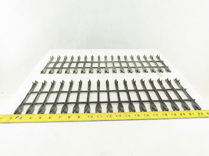 Alen Bradley 1771-A4B B 16 Slot I/O PLC Card Guide Holders Slot Rack Lot Of 2