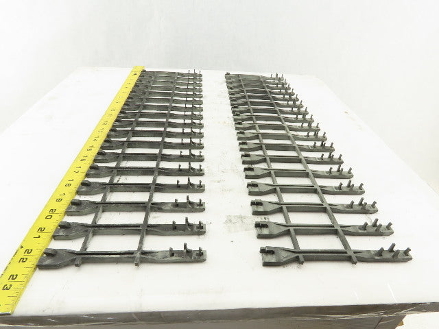 Alen Bradley 1771-A4B B 16 Slot I/O PLC Card Guide Holders Slot Rack Lot Of 2