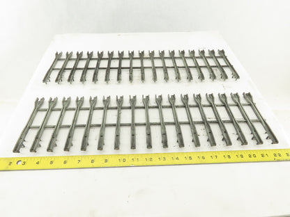 Alen Bradley 1771-A4B B 16 Slot I/O PLC Card Guide Holders Slot Rack Lot Of 2