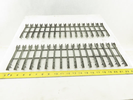 Alen Bradley 1771-A4B B 16 Slot I/O PLC Card Guide Holders Slot Rack Lot Of 2