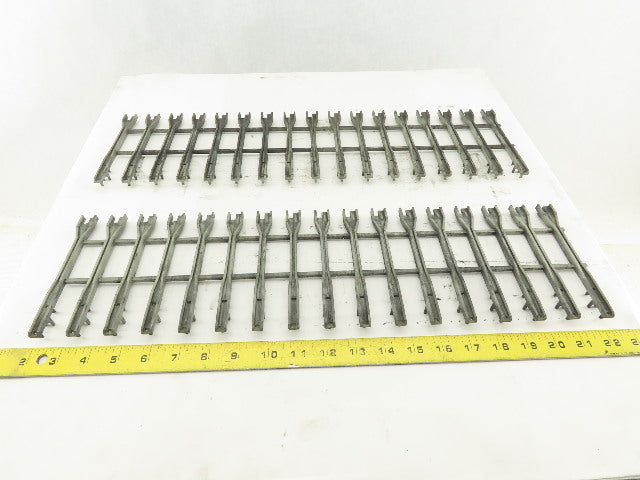 Alen Bradley 1771-A4B B 16 Slot I/O PLC Card Guide Holders Slot Rack Lot Of 2