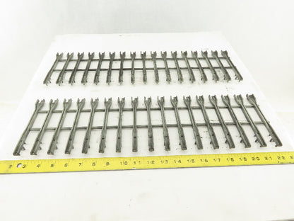 Alen Bradley 1771-A4B B 16 Slot I/O PLC Card Guide Holders Slot Rack Lot Of 2
