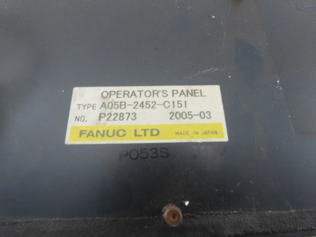 Fanuc A05B-2452-C151 A20B-1007-0850/04B Operator Control Panel