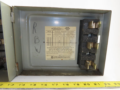ITE BP-351 Bustribution 5 To 15Hp 30A 480/600VAC 3 Pole Fused Bus Tap