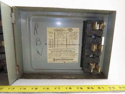 ITE BP-351 Bustribution 5 To 15Hp 30A 480/600VAC 3 Pole Fused Bus Tap
