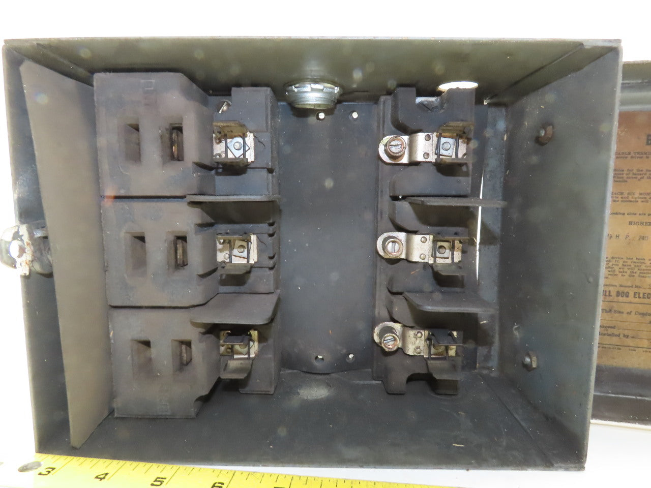 Bulldog BP321 Bustribution 3 Hp 30A 240VAC 3 Pole Fused Bus Tap
