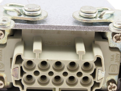 Harting HAN-E10F 10 Pin Female Lever Lock 16A 380V Straight Connector SKV29