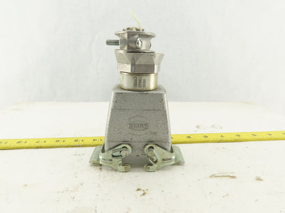 Harting HAN-E10F 10 Pin Female Lever Lock 16A 380V Straight Connector SKV29