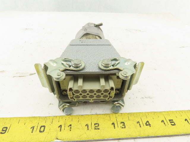 Harting HAN-E10F 10 Pin Female Lever Lock 16A 380V Straight Connector SKV29