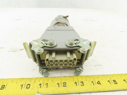 Harting HAN-E10F 10 Pin Female Lever Lock 16A 380V Straight Connector SKV29