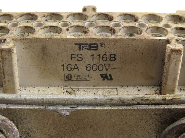 Thomas & Betts 16 Pin Female Lever Lock Side Entry Connector 16A 600V