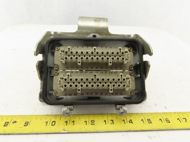 Lapp H-BE24BS Epic 400V 6kV 48 Pin Total Female Lever Lock Panel Mount Plug