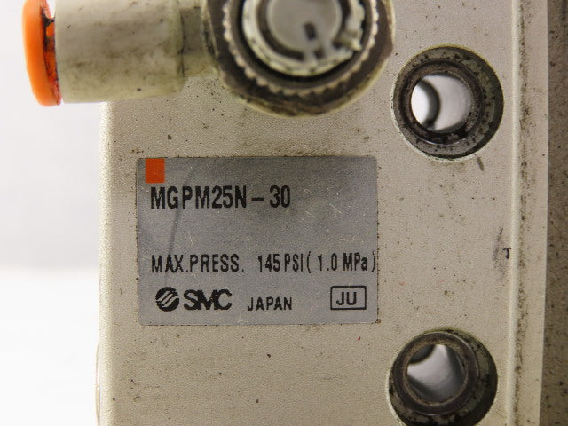 SMC MGPM25N-30 25mm Bore 30mm Stroke Compact Guided Cylinder 145 PSI