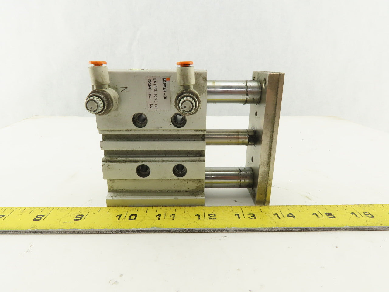 SMC MGPM25N-30 25mm Bore 30mm Stroke Compact Guided Cylinder 145 PSI