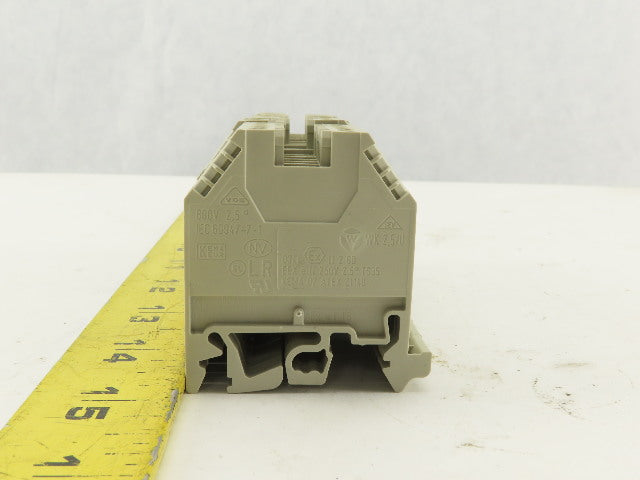WEIDMULLER  WK 2.5/U 600V 24-12 AWG Single Pole Electrical Terminal Block Lot/22