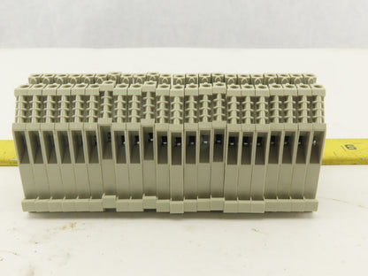 WEIDMULLER  WK 2.5/U 600V 24-12 AWG Single Pole Electrical Terminal Block Lot/22