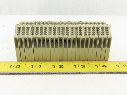WEIDMULLER  WK 2.5/U 600V 24-12 AWG Single Pole Electrical Terminal Block Lot/22