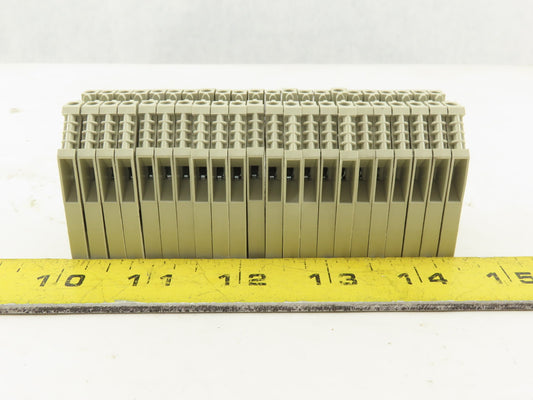WEIDMULLER  WK 2.5/U 600V 24-12 AWG Single Pole Electrical Terminal Block Lot/22