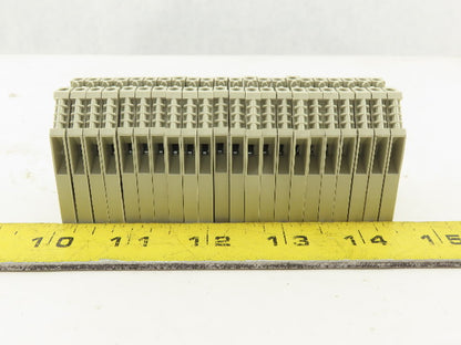 WEIDMULLER  WK 2.5/U 600V 24-12 AWG Single Pole Electrical Terminal Block Lot/22