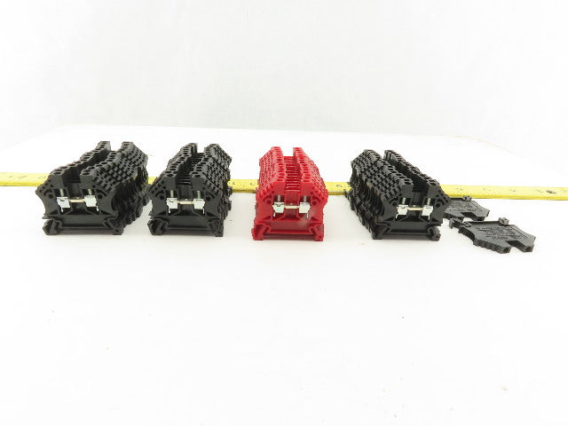 EURO 2.5 750V 12-24AWG Single Pole Electrical Terminal Block Lot/62
