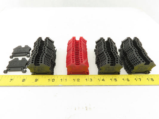 EURO 2.5 750V 12-24AWG Single Pole Electrical Terminal Block Lot/62