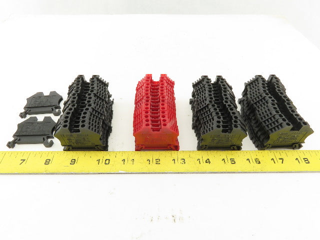 EURO 2.5 750V 12-24AWG Single Pole Electrical Terminal Block Lot/62