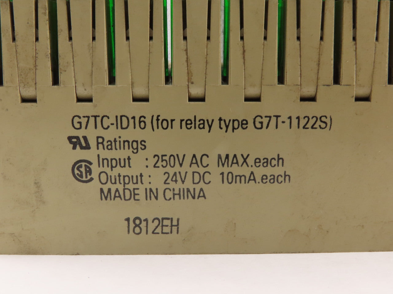 Omron G7TC-ID16 250V MAX Input Relay Module 24VDC Output W/ 15 Relays