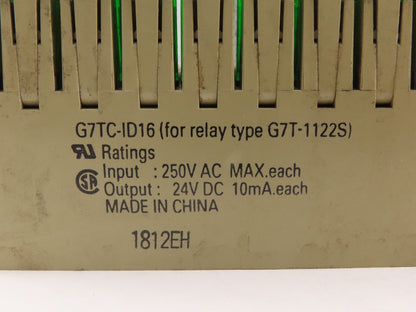 Omron G7TC-ID16 250V MAX Input Relay Module 24VDC Output W/ 15 Relays