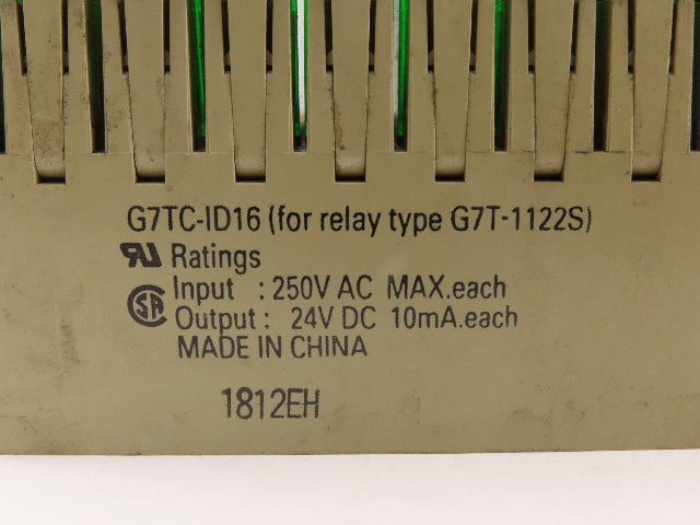 Omron G7TC-ID16 250V MAX Input Relay Module 24VDC Output W/ 15 Relays