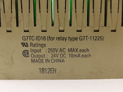 Omron G7TC-ID16 250V MAX Input Relay Module 24VDC Output W/ 15 Relays