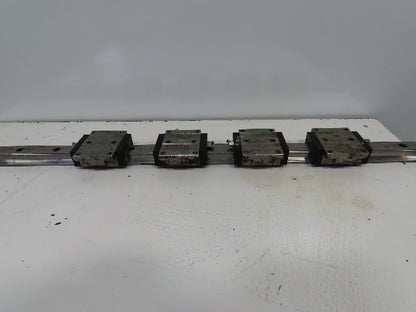 Linear Guide Rail 103-5/8" W/4 Star 35 Bearing Blocks