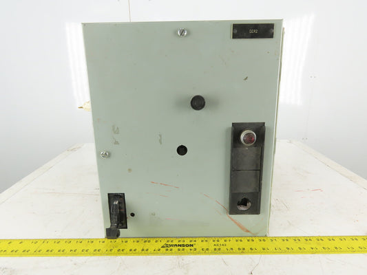 General Electric Type 2S1W Model 8000 208V 3Hp 3Ph Size 1 MCC Bucket Starter