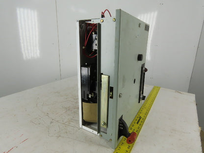 General Electric Type 2S1W Model 8000 208V 1/4Hp 3Ph Size 1 MCC Bucket Starter