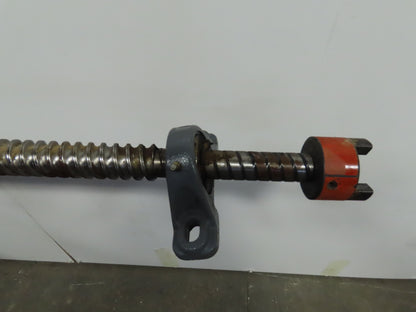 25mm Pitch Multiple Start Ball Screw & Nut Assembly 3050mm OAL 38mm Diam