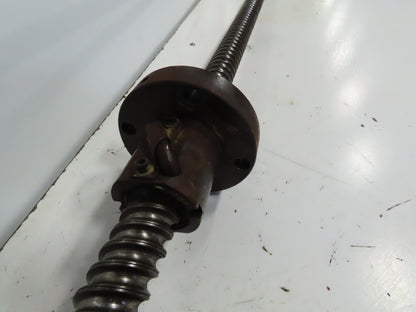 25mm Pitch Multiple Start Ball Screw & Nut Assembly 3050mm OAL 38mm Diam