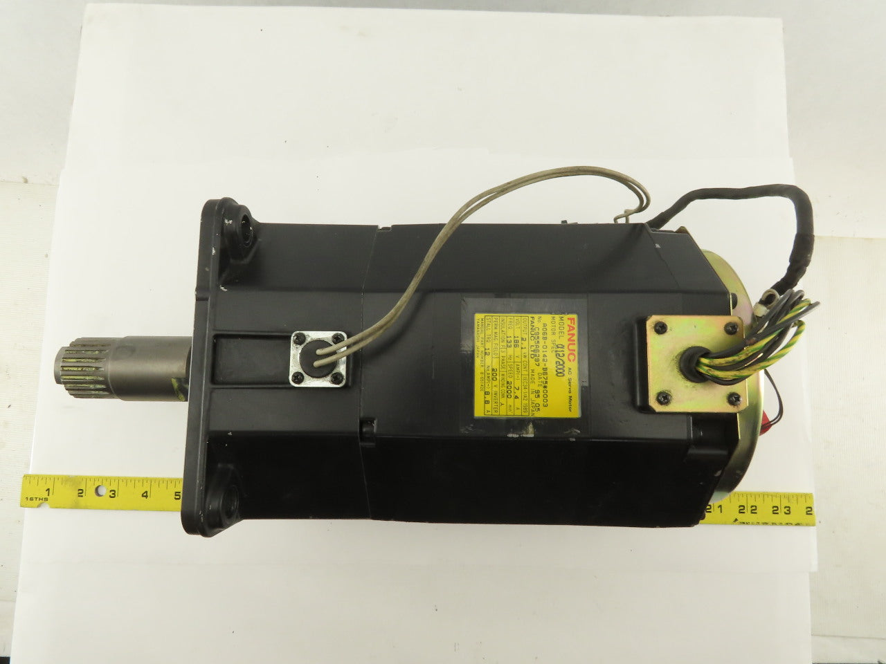 Fanuc A06B-0142-B675 a12/2000 2.1kW 2000RPM 3Ph 186V AC Servo Motor