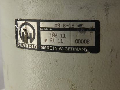 Leybold AS 8-16 Vacuum Pump System Dust Separator Canister 1" x 1/2" Ports