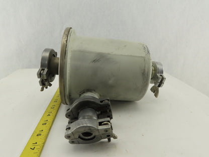 Leybold AS 8-16 Vacuum Pump System Dust Separator Canister 1" x 1/2" Ports