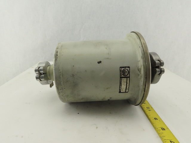 Leybold AS 8-16 Vacuum Pump System Dust Separator Canister 1" x 1/2" Ports
